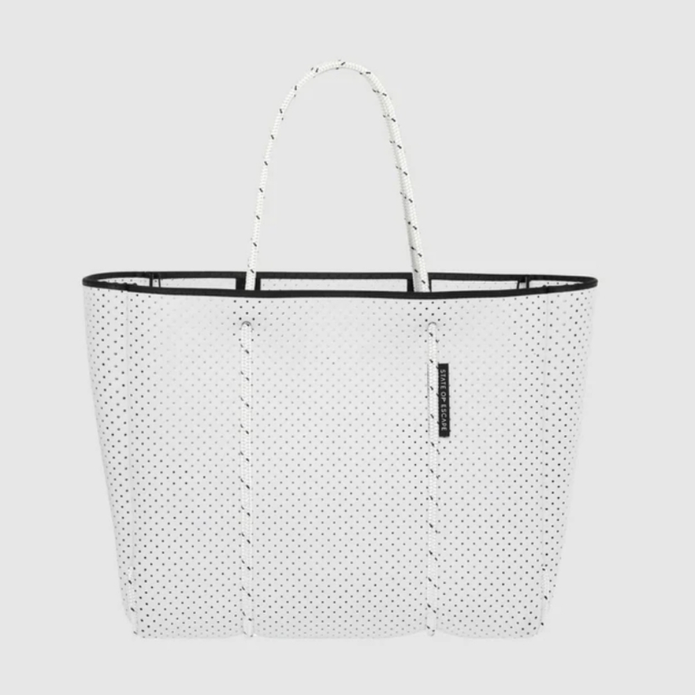 NWOT state of escape flying solo neoprene tote
